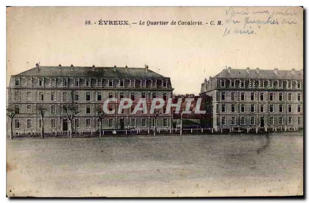 Évreux — O Bairro da Cavalaria — C. M. - Frente