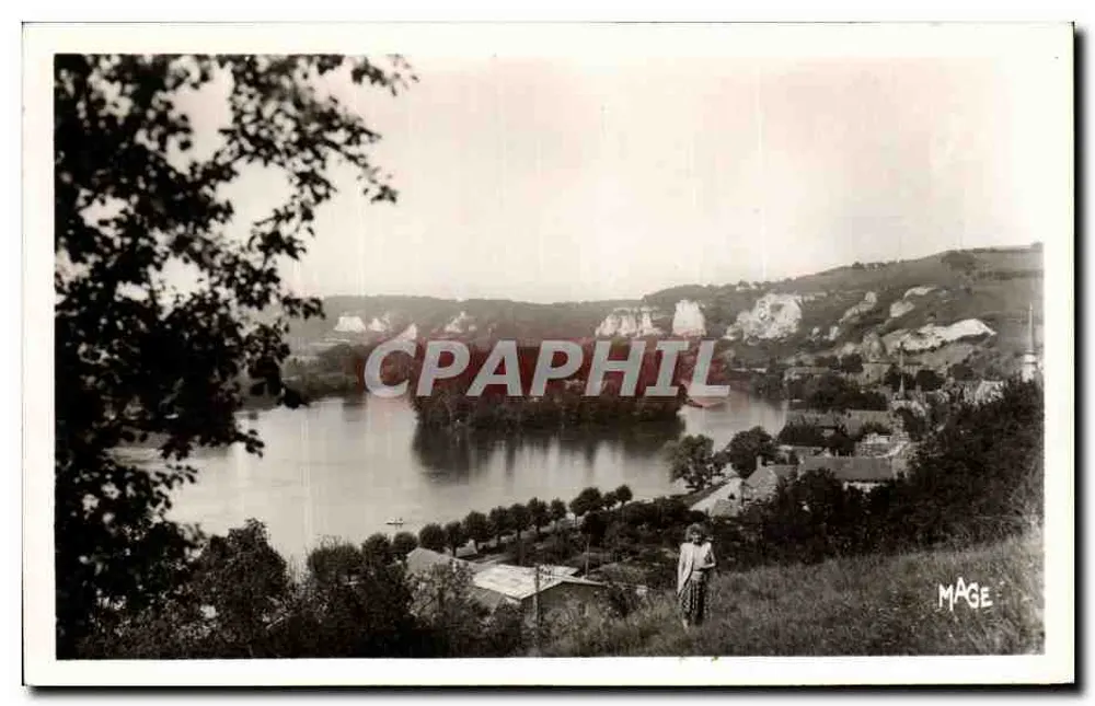 Les Andelys (Eure) — Schönere Ansicht der Seine-Tal — Verlag Résant, Paris - Vorderseite