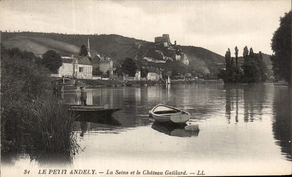 Andely — Die Seine und Schloss Gaillard — LL - Vorderseite