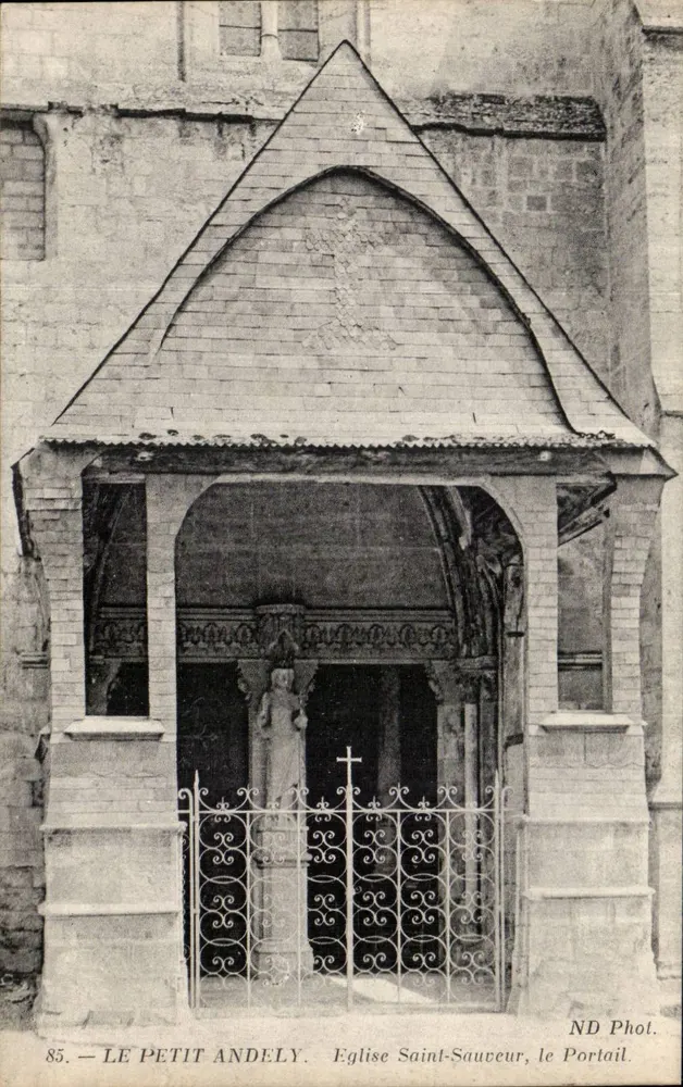 Le Petit Andely — Kirche Saint-Sauveur, der Portal — ND Phot. - Vorderseite