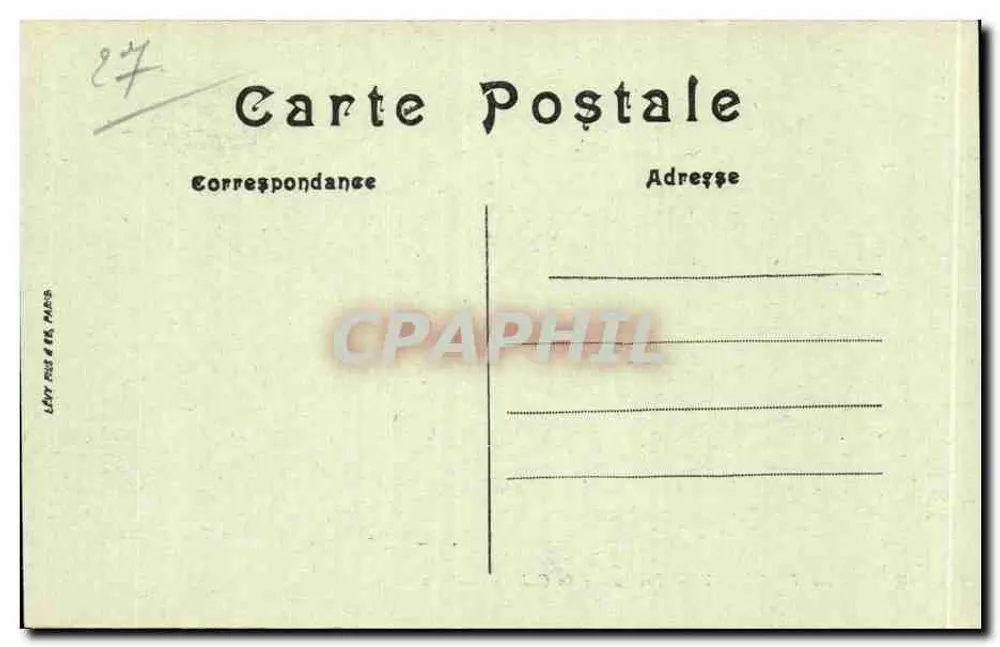 Le Petit Andely — Ruinen des Schlosses Gaillard — LL. N° 10 - Rückseite