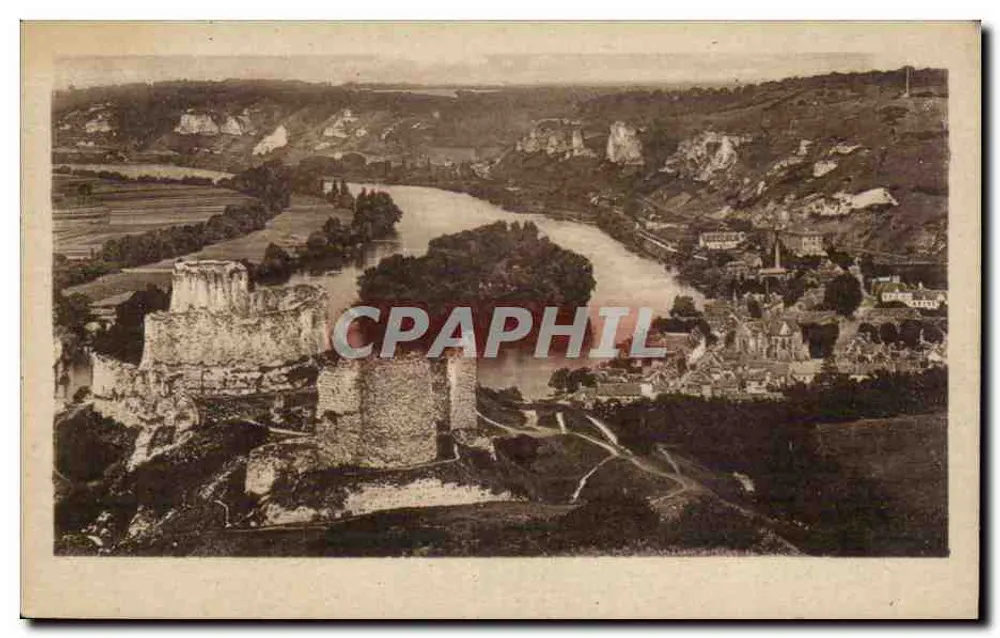 Brillay - Les Andelys — Ansicht des Château Gaillard - Vorderseite