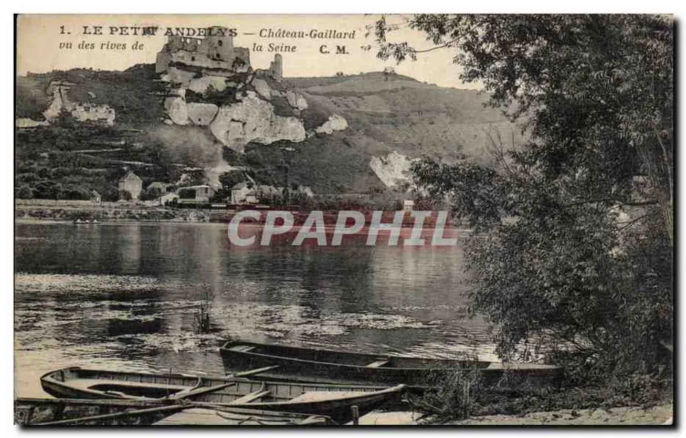 Le Petit Andelais — Château-Gaillard von den Ufern der Seine gesehen — Edition C.M. - Vorderseite