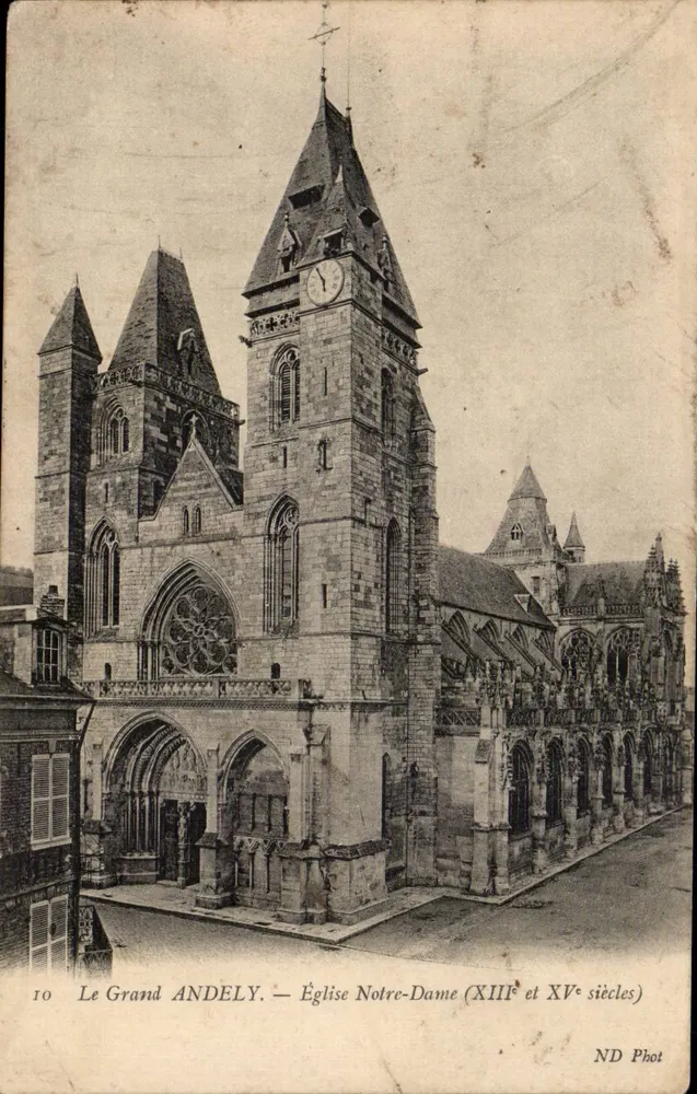 Le Grand ANDELY — Kirche Notre-Dame (13. und 15. Jahrhundert) — ND Fotografie - Vorderseite