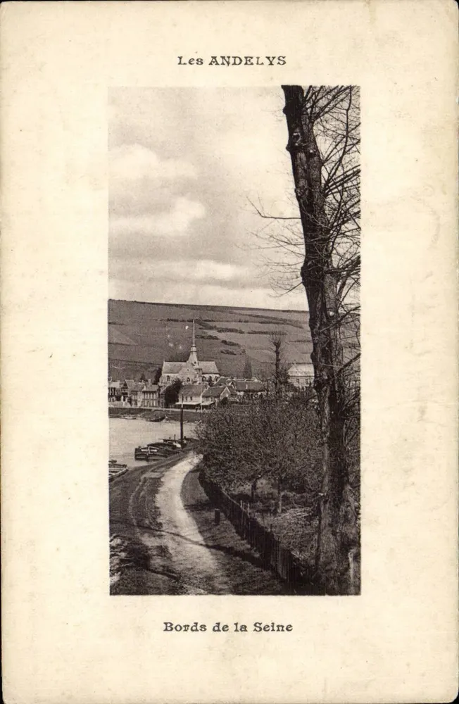 Les Andelys — Margens da Sena — Edição Riché, Les Andelys 1909 - Frente