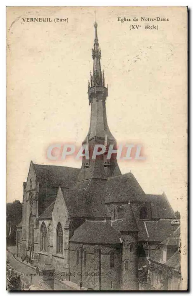 Verneuil (Eure) — Kirche Notre-Dame (15. Jahrhundert) — Verlag: Châtenet & Cie, Bourges - Vorderseite