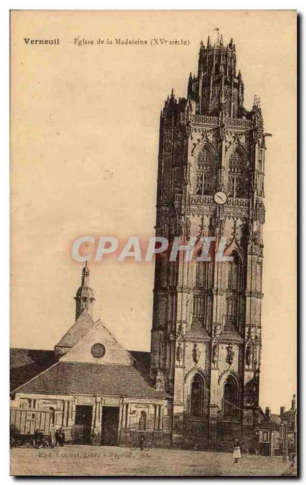 Verneuil — Église de la Madeleine (XVe siècle) — Édit. Cochet Libr. & Peprod, Int. - Recto