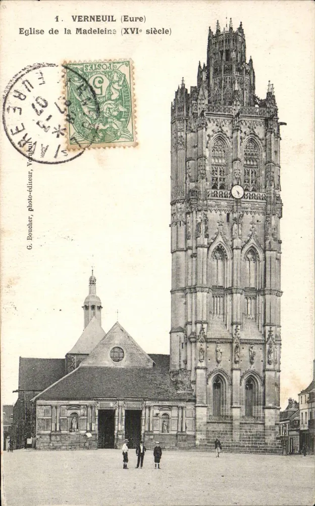 Verneuil (Eure) — Kirche der Madeleine (16. Jahrhundert) — G. Bouchier, Fotoverlag, Verneuil - Vorderseite