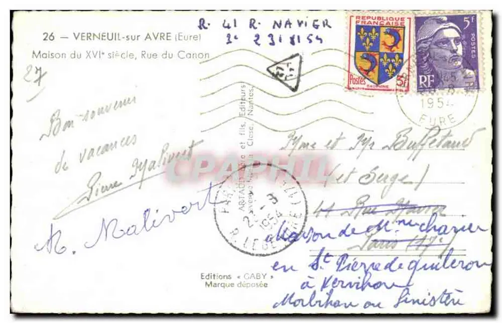 Haus des 16. Jahrhunderts — Rue du Canon — Éditions Gaby - Rückseite