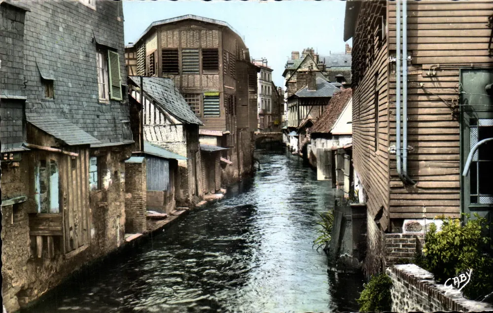 Pont-Audemer — Alte Häuser am Fluss — Éditions GABY - Vorderseite