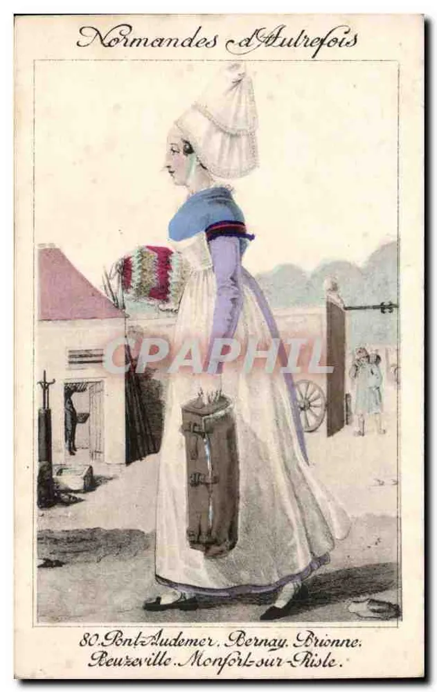 Normandie von Aulrefois — traditionelles Kleid — unbekannter Verleger, Seriennummer nicht sichtbar - Vorderseite