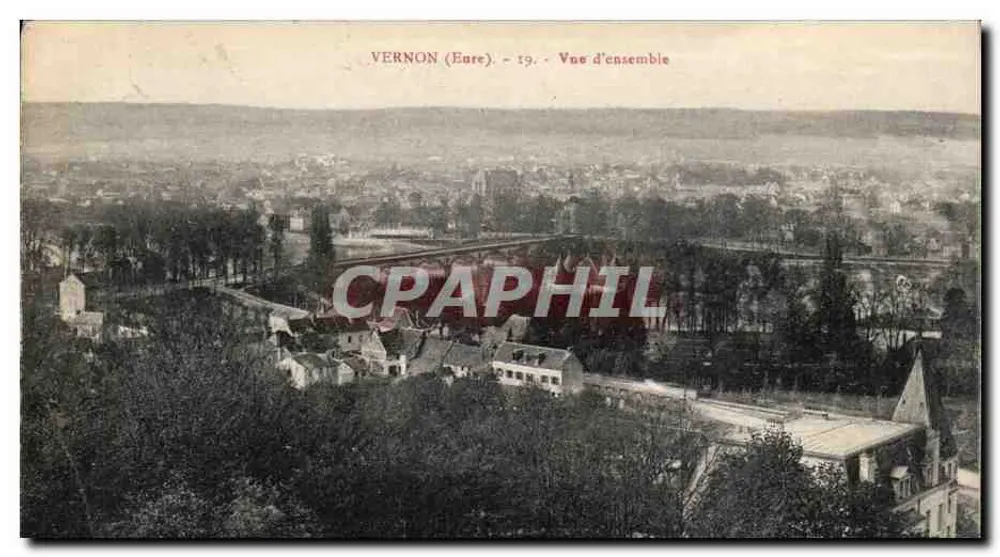 Vernon (Eure) — Vista geral — editor desconhecido, n° 19 - Frente