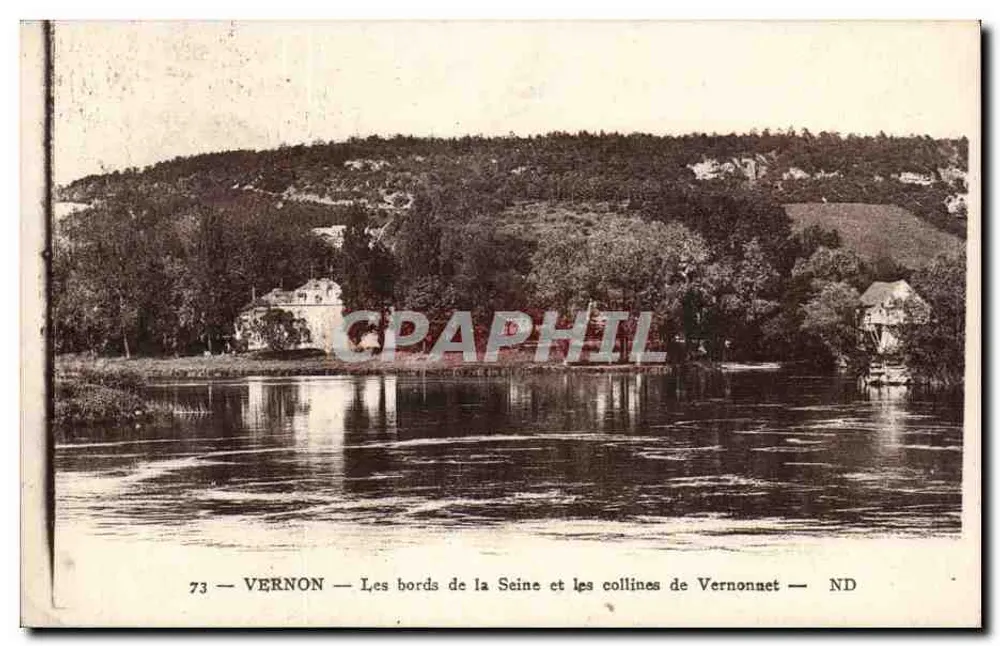 Vernon — Ufer der Seine und Hügel von Vernonnet — ND - Vorderseite