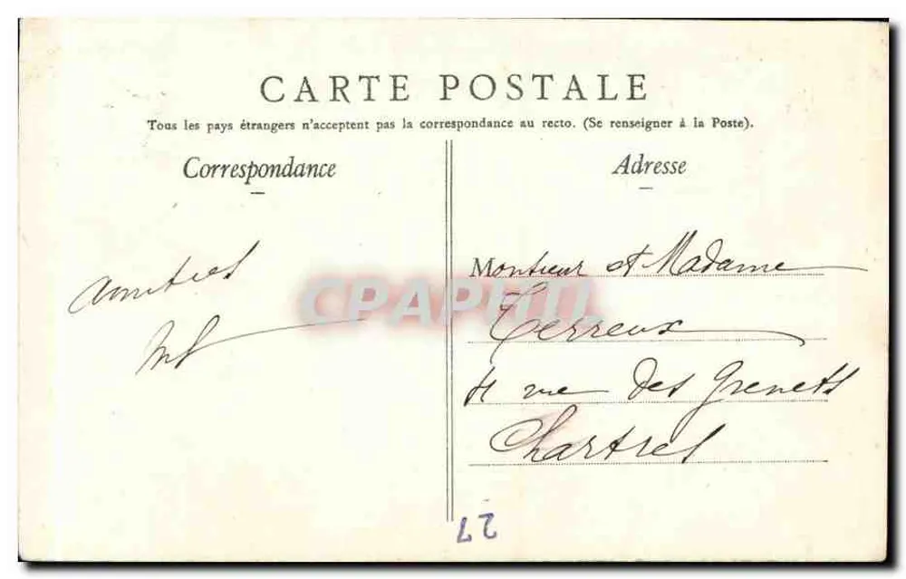 Vernon (Eure) — Denkmal der Mobile Gardes der Ardèche — Édition Gingréau, Weine und Tabakwaren - Rückseite