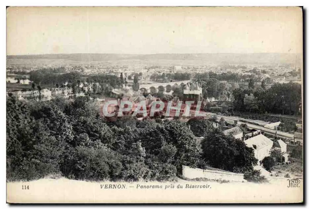 Vernon — Panorama tirado do Reservatório — JND Hol. n°114 - Frente