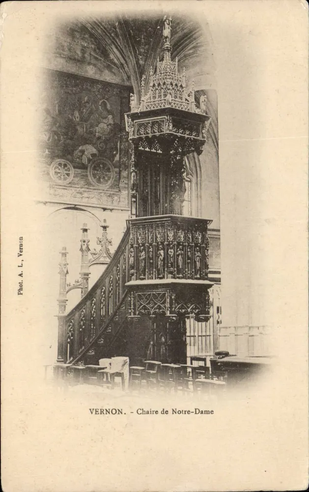 Vernon - Cadeira de Notre-Dame — Fot. A. L., Vernon - Frente