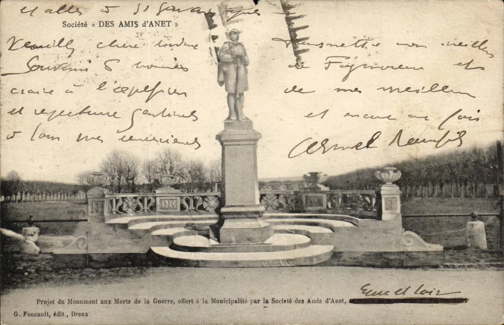 Kriegsdenkmal — Anet — Gesellschaft der Freunde von Anet - Vorderseite