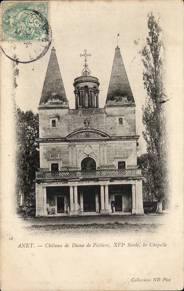 Anet — Schloss Diane de Poitiers, 16. Jahrhundert, die Kapelle — Collections ND Phot - Vorderseite