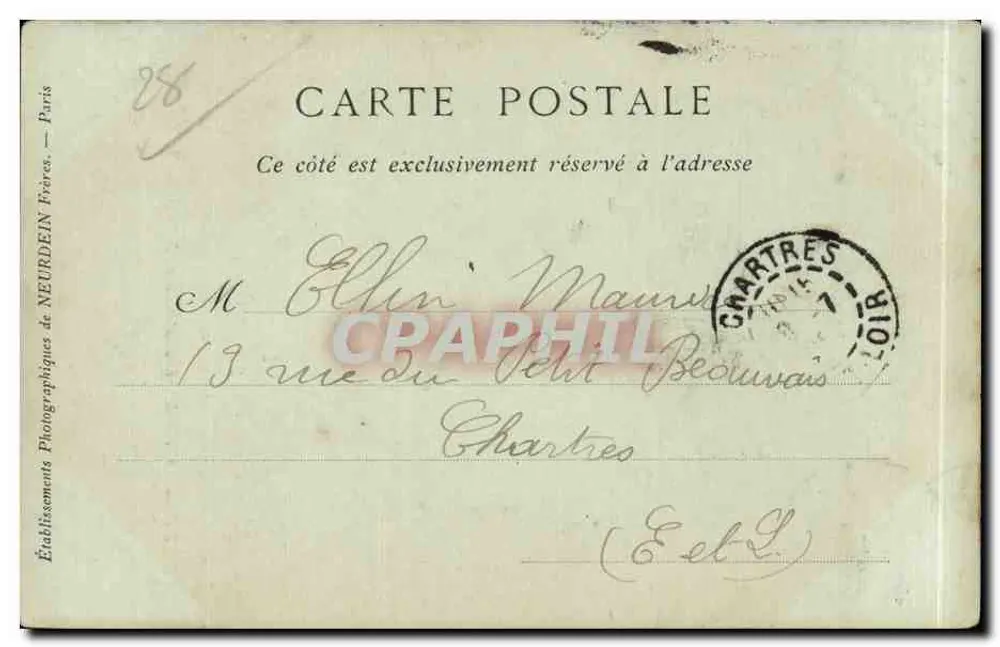 Anet — Schloss Diane de Poitiers, 16. Jahrhundert, die Kapelle — Collections ND Phot - Rückseite