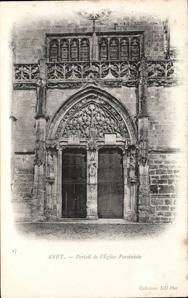 Anet — Portal der Pfarrkirche — Sammlung ND Phot, n°17 - Vorderseite