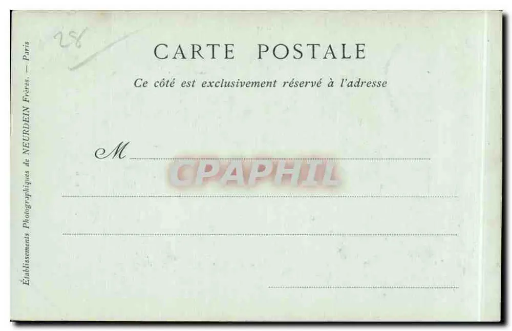Anet — Portal der Pfarrkirche — Sammlung ND Phot, n°17 - Rückseite