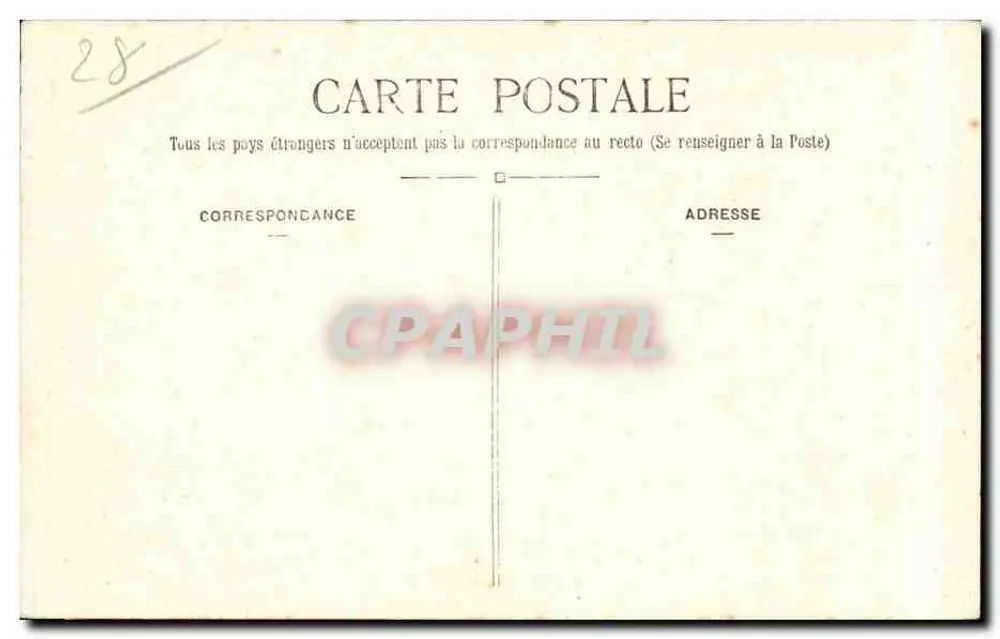 Châteaudun — Fontäne des 18. Oktober-Platz — G.P. 70 - Rückseite