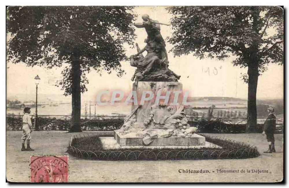 Châteaudun - Monumento da Defesa — editor desconhecido, número de série não visível - Frente