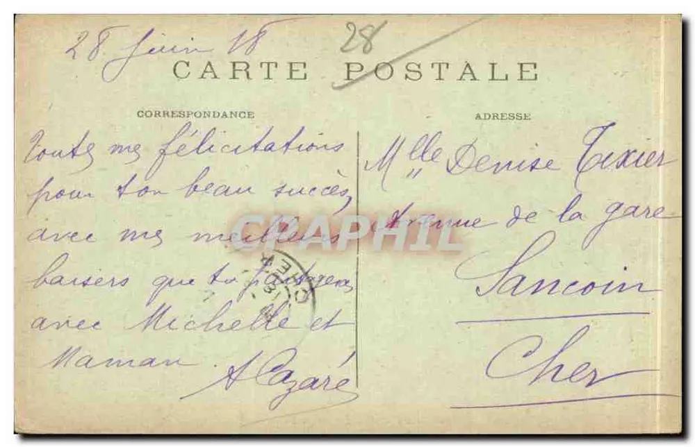 Châteaudun — Denkmal der Verteidigung (18. Oktober 1870) — Edit. Galeries Modernes Nr. 43 - Rückseite