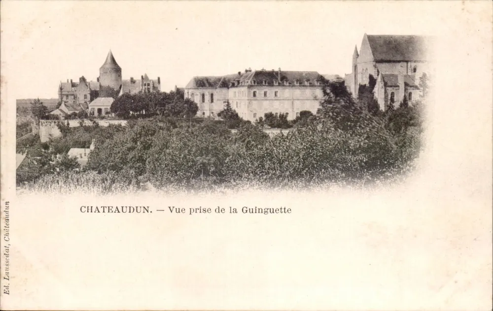 Châteaudun — Vista tirada da Guinguette — Ed. Laussolat, Châteaudun - Frente