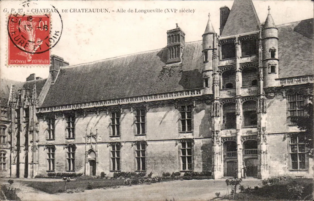 Castello di Châteaudun — Ala di Longueville (XVI secolo) — G.P. 27 - Recto