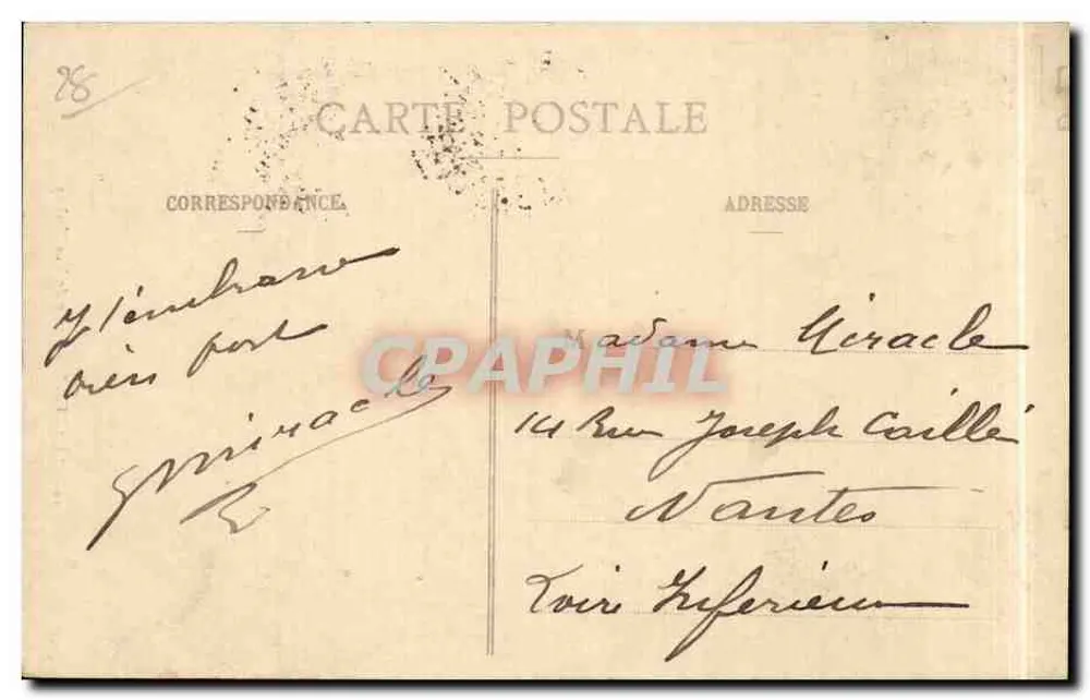 Chartres - Estátua de Noël Ballay — Ch. Foucault, editor, Dreux, n°45 - Verso