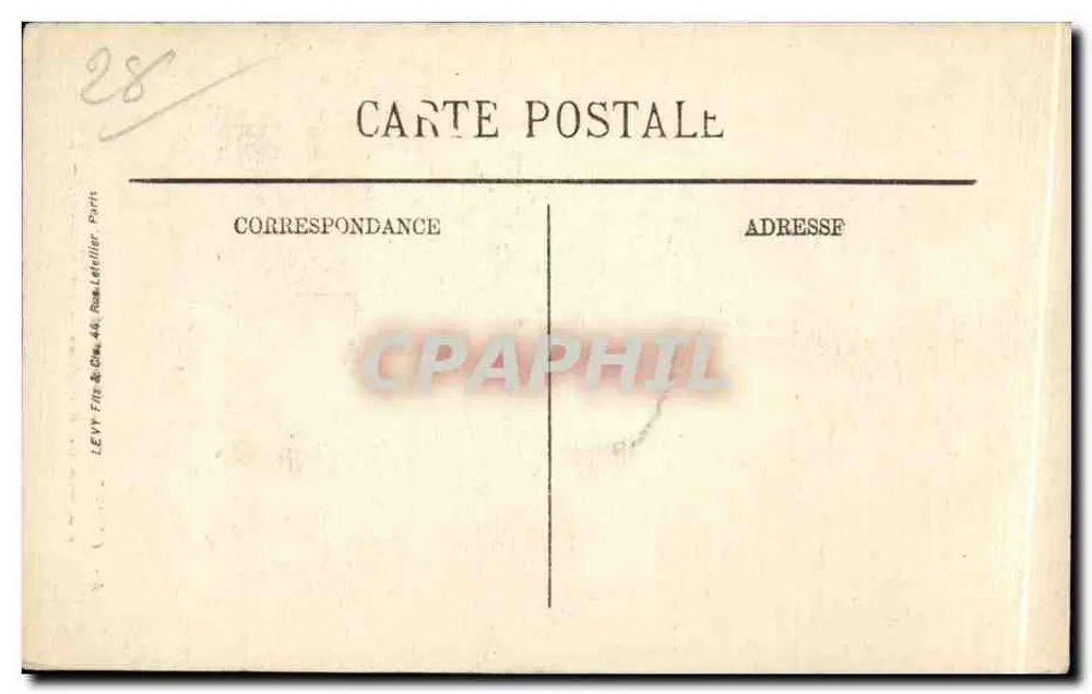 Chartres — Hoher Säulenbau zur Erinnerung an Marceau (Place Marceau) — LL. - Rückseite