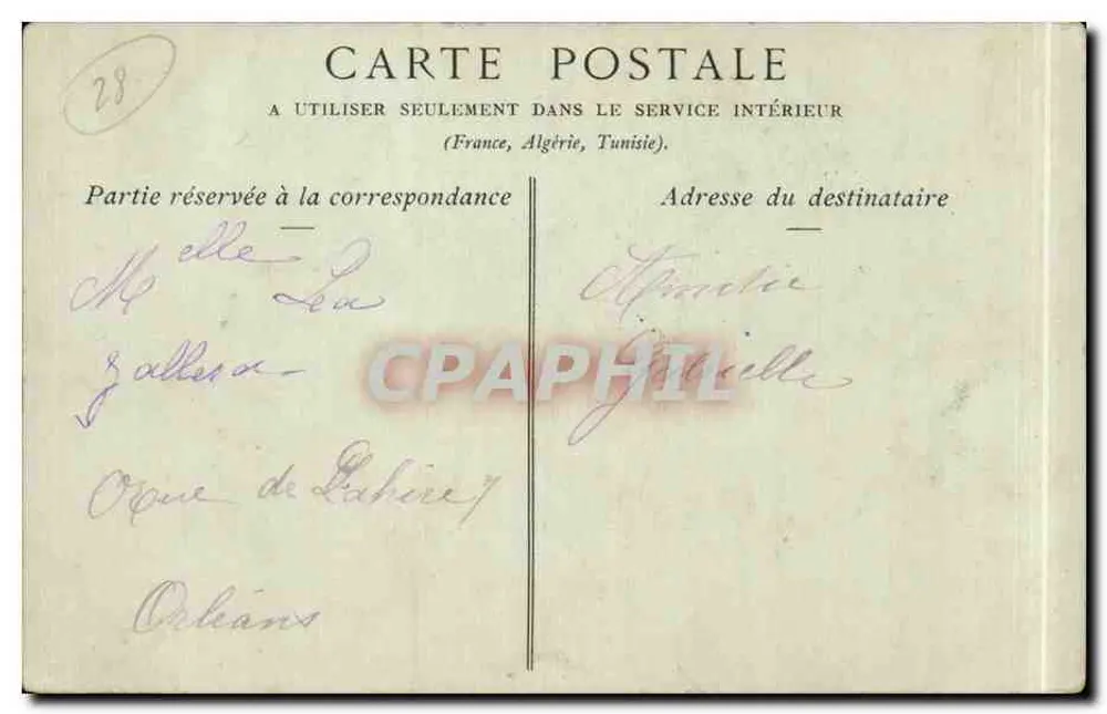 Chartres — A Porta Guillaume — Coleções ND Phot - Verso