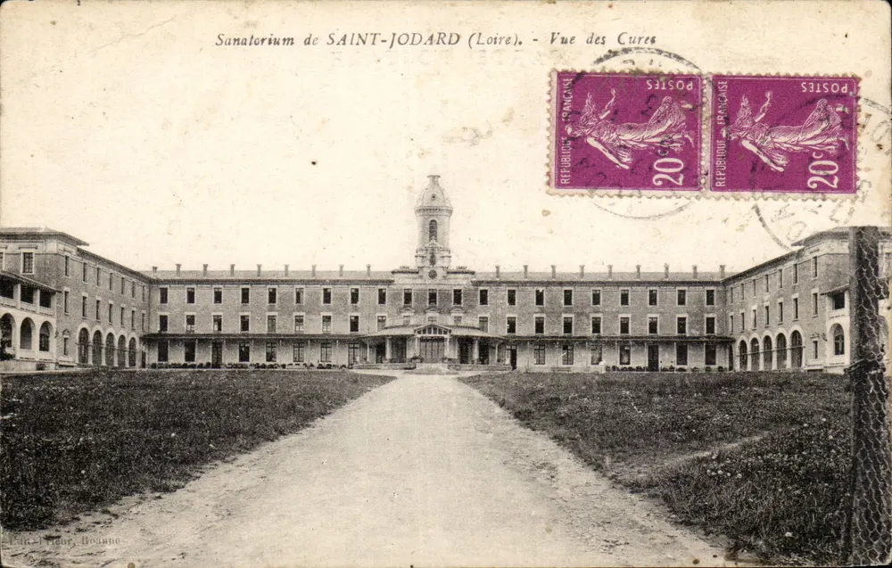 Sanatório de SAINT-JODARD (Loire) — Vista das Curações — Editor: Paris-Editor, Bouanne - Frente
