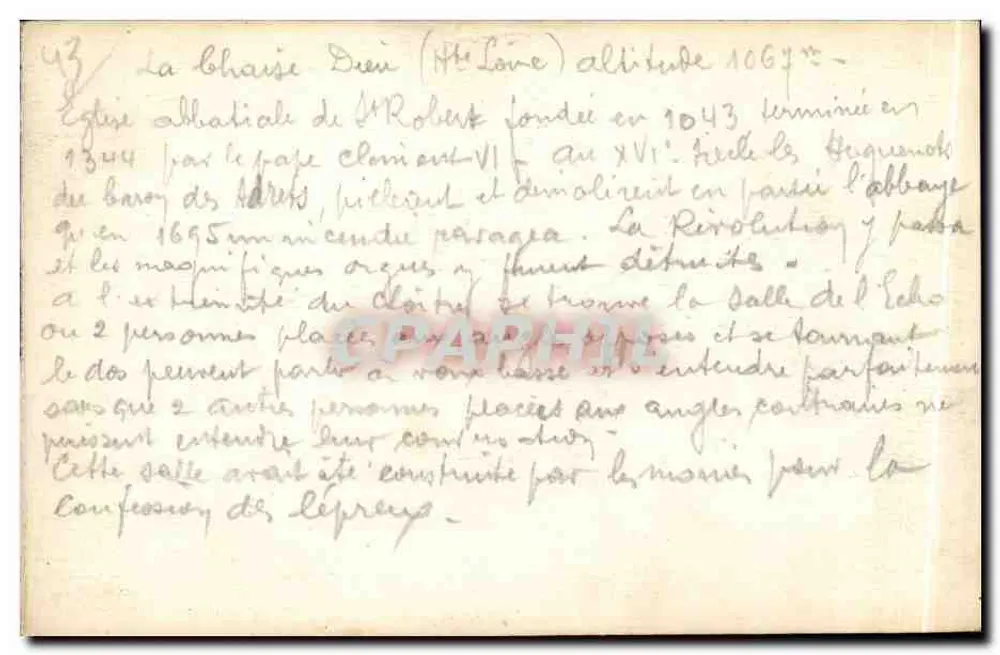 Die Totentanz von LA CHAISE-DIEU — Wandmalerei des 15. Jahrhunderts — Erster Panel - Rückseite