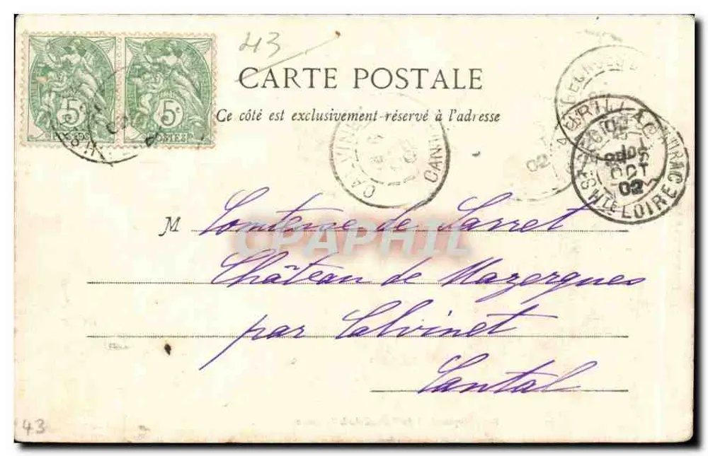Mittelalterbrücke des Prämonstratenserstifts La Bajeasse — Brioude, die — Borita, lith. & Brinado - Rückseite