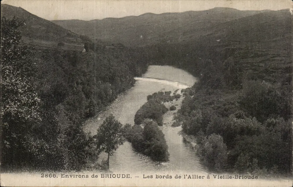 Die Ufer des Allier bei Vieille-Brioude — Umgebung von BRIOUDE — Verleger n° 2866 - Vorderseite