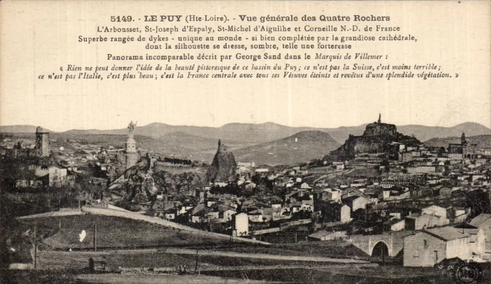 Le Puy (Haute-Loire) — Allgemeiner Blick auf die Vier Felsen — Éditions Margerit-Prémond - Vorderseite