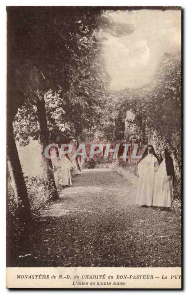 Kloster der N.-D. de Charité du Bon-Pasteur — Die Allee von Sainte Anne — Le Puy - Vorderseite