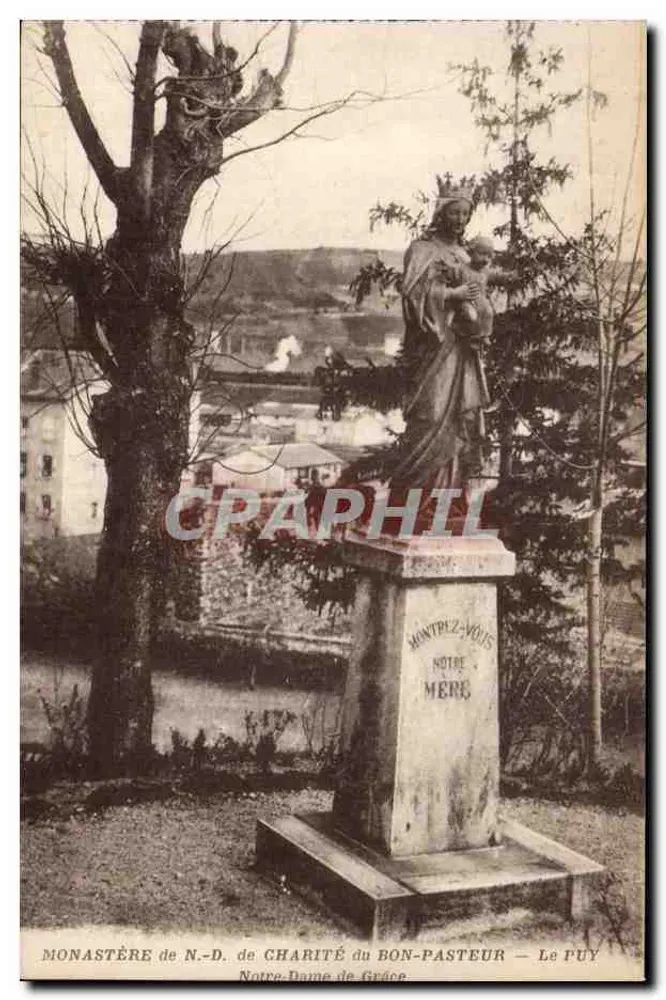 Kloster Notre-Dame de Charité du Bon-Pasteur — Le Puy — Statue der Notre-Dame de Grâce - Vorderseite