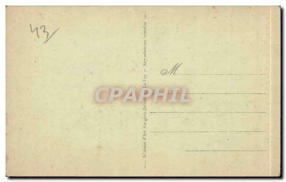 Le Puy — Die beiden Felsen St Michel und Corneille — Nordosten — Verlag MB Le Puy, Nr. 4040 - Rückseite