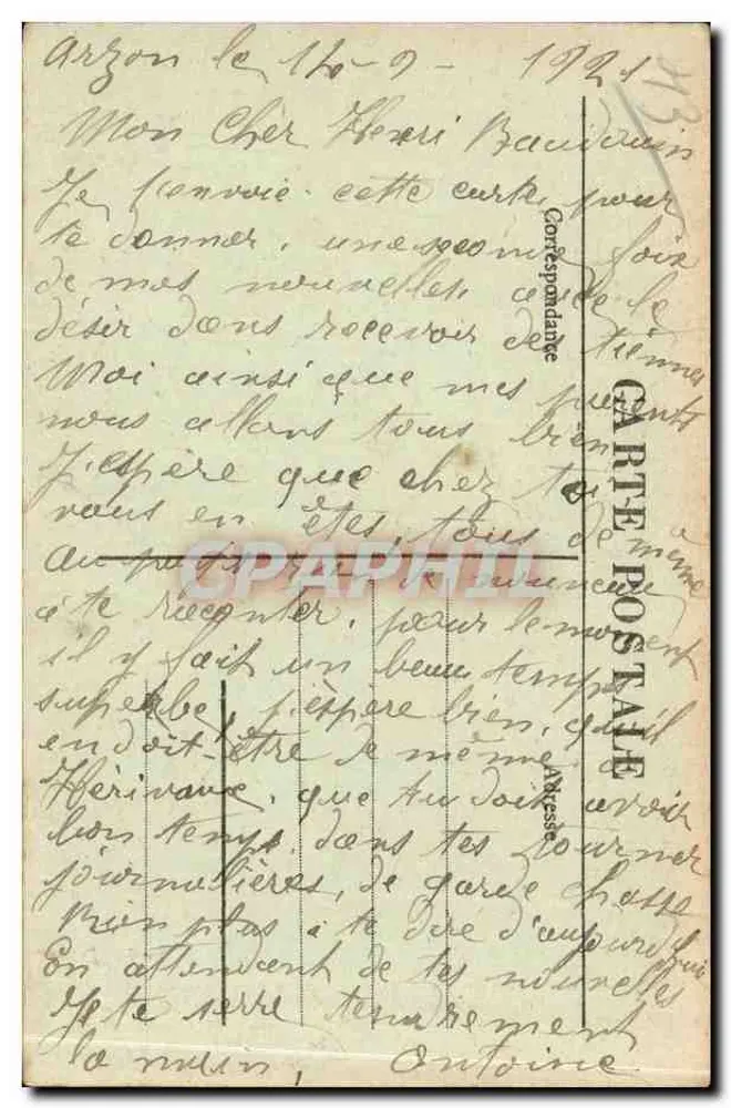 Le Puy-en-Velay — Estátua do Geral Lafayette — obra de Hiolle, erguida em 1883, Avenida St-Louis - Verso