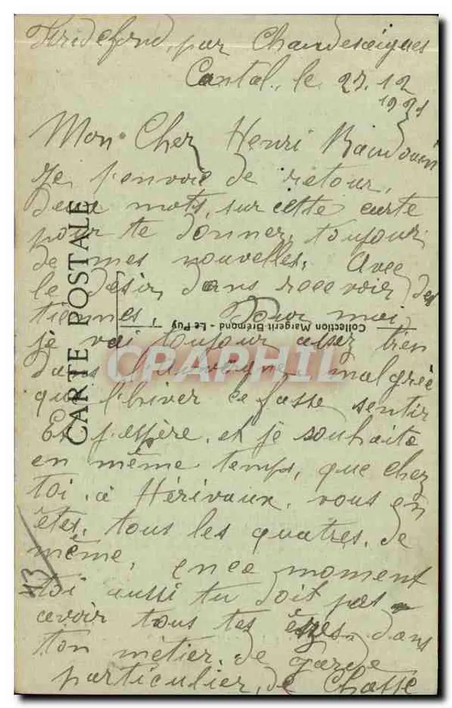 Le Puy — Le Rocher d'Aiguilhe — Aspecto Oriental — editor Le Velay Illustré, n° 193 - Verso