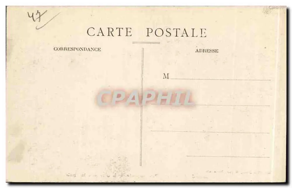 Marmande (L.-et-G.) — Hängebrücke über die Garonne und die Quais — Edit. Mme Brune, Buch- und Papiergeschäft, Marmande - Rückseite