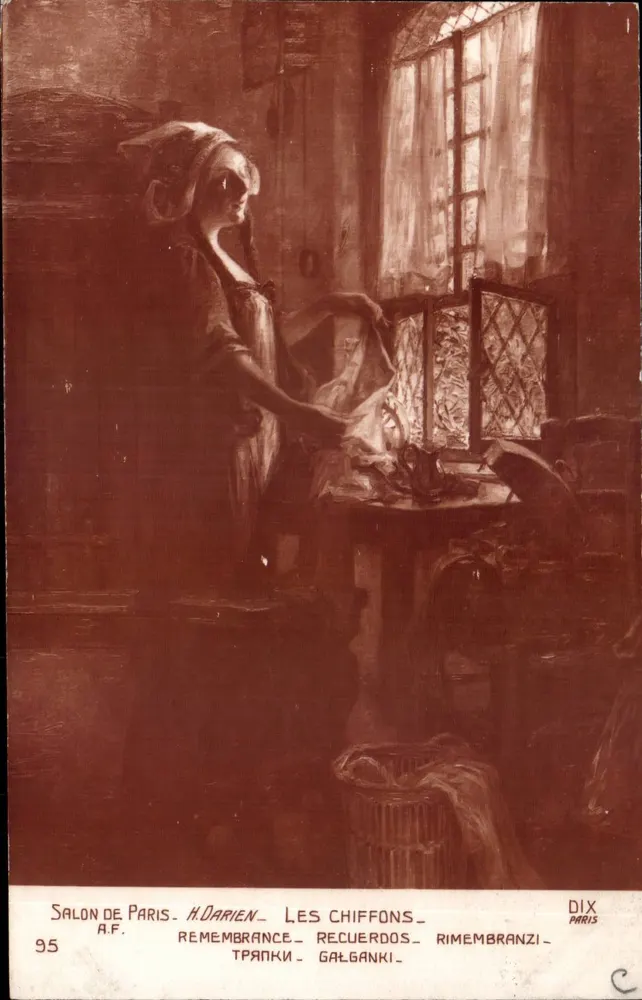 Os Lenços — Salão de Paris — H. Darien — n°95 — Dix Paris - Frente