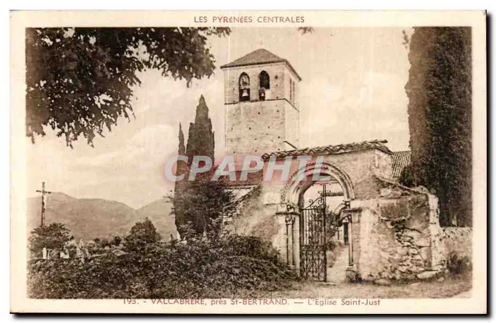 Die Kirche Saint-Just — Vallcabrère, nahe St-Bertrand — Verlag: « Pyr-Ocàm », Labouche frères - Vorderseite