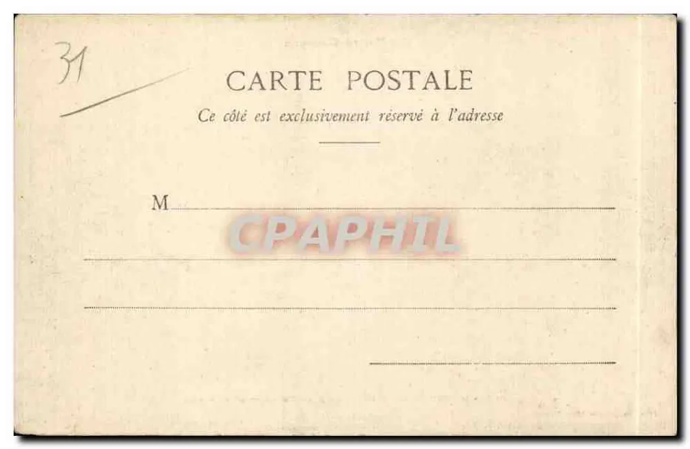 Montrésieux - Die Stadt & Schloss Capelle — Phototypie Labouche frères, Toulouse, Nr. 137 - Rückseite