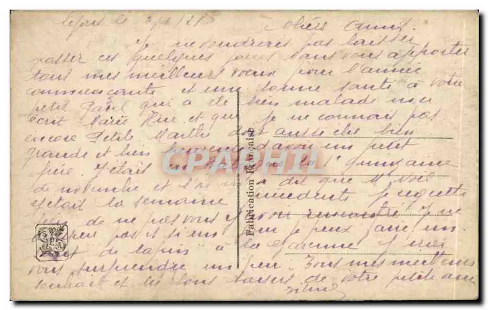 Zwei lachende Bauern — Verlag P.C. Paris, Nr. 286 — Richard Salons de Paris - Rückseite