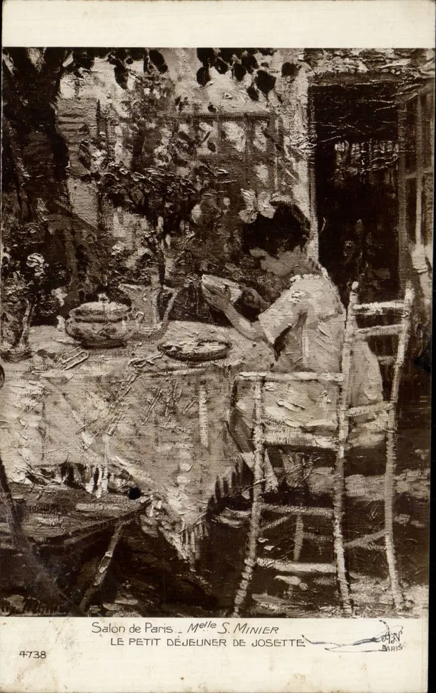 Paris-Salon — Josettes Frühstück — Melle S. Minier, n°4738 - Vorderseite
