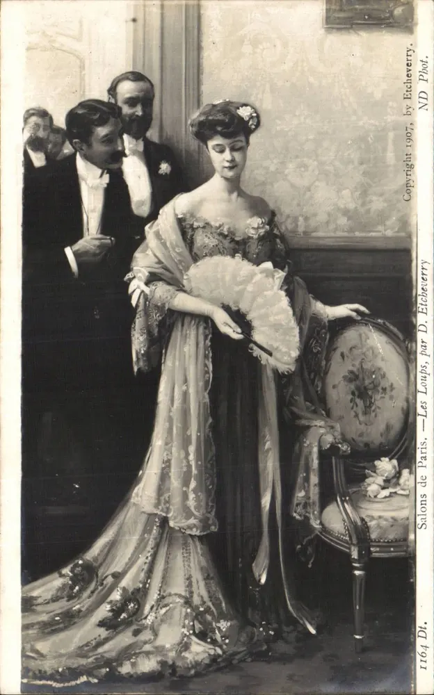 Salões de Paris — Os Lobos, por D. Eticheverry — Editor ND 1907 - Frente